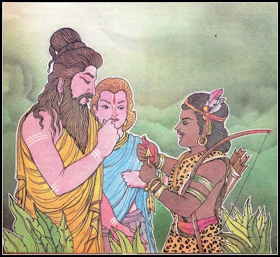 Ekalavya-sacrificing-thumb-gurudakshina